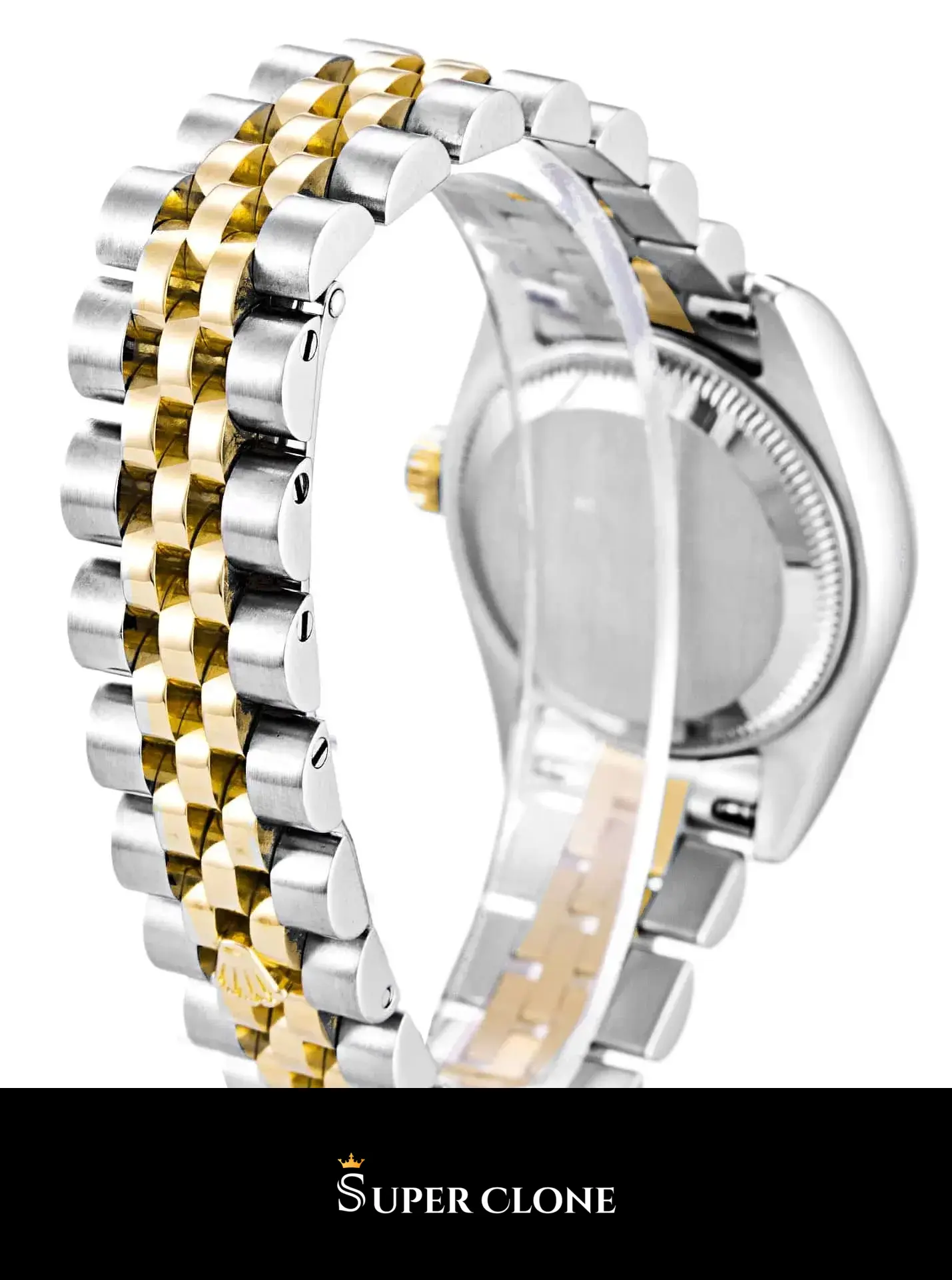 Rolex Lady-Datejust 179173 replica, brazalete Jubilee bicolor, vista 4