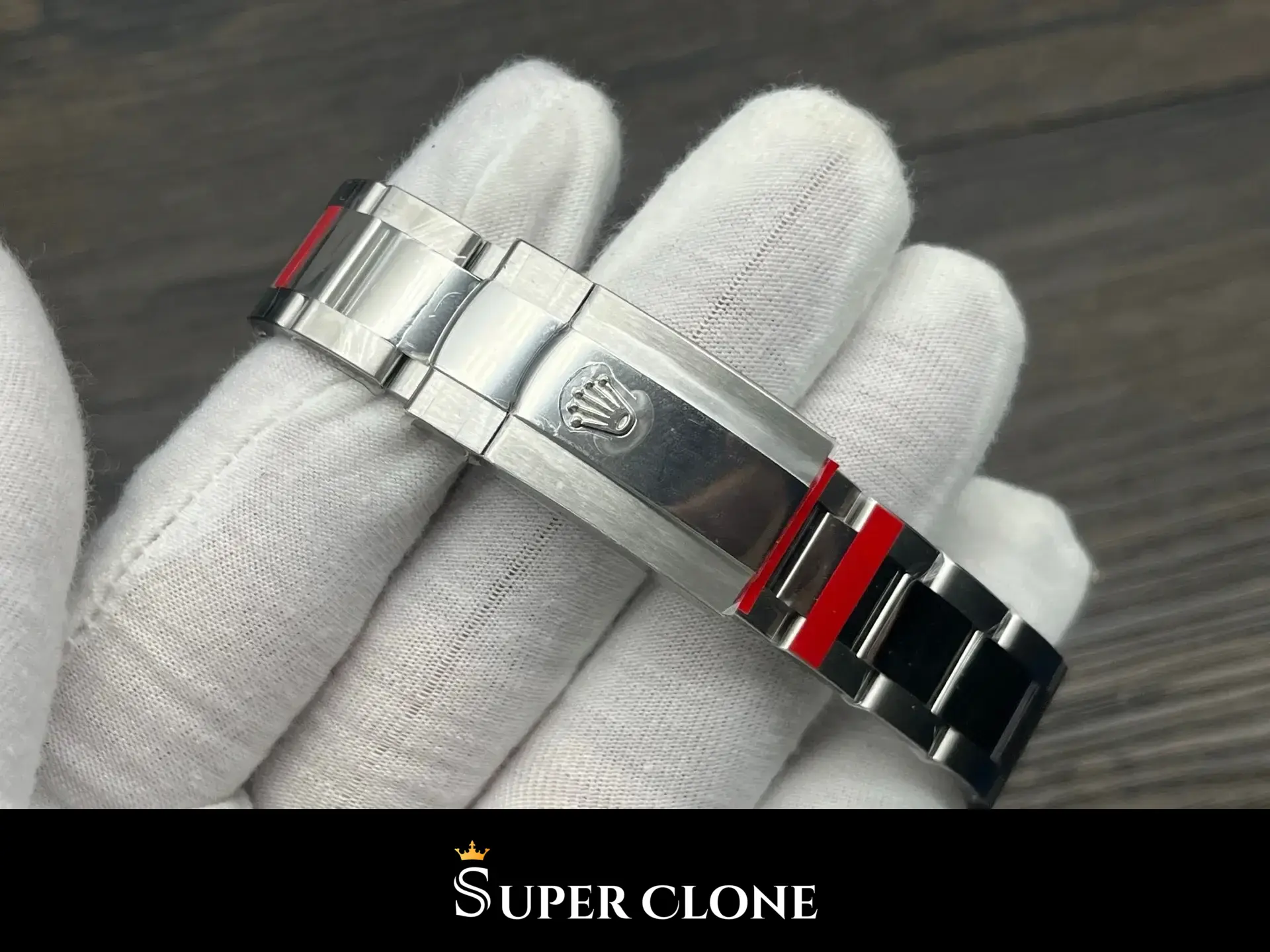 Rolex Milgauss 116400GV replica, aguja rayo naranja, vista 4