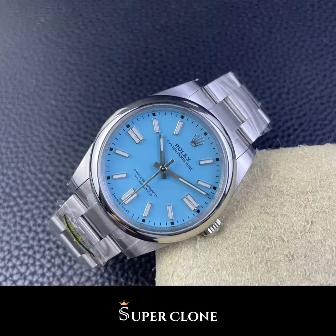 Rolex Oyster Perpetual 124300 replica, esfera negra, vista 8