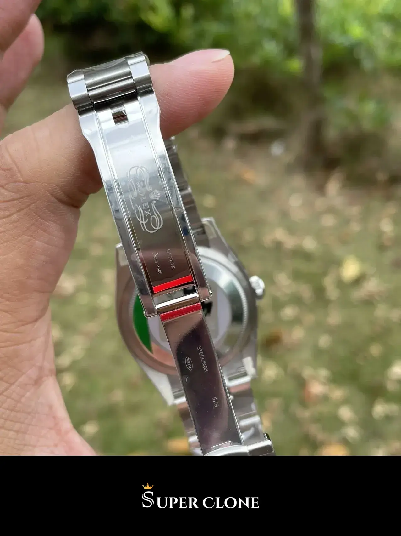 Rolex Oyster Perpetual 126000 replica, vista 6, negro