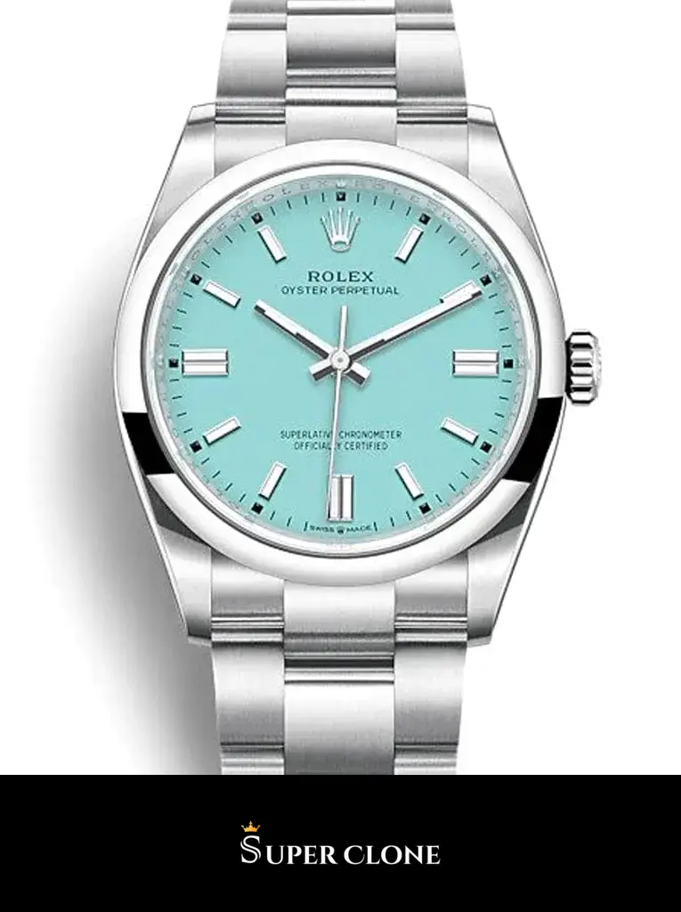 Oyster Perpetual 126000 miyota replica 36mm, primer plano de la esfera