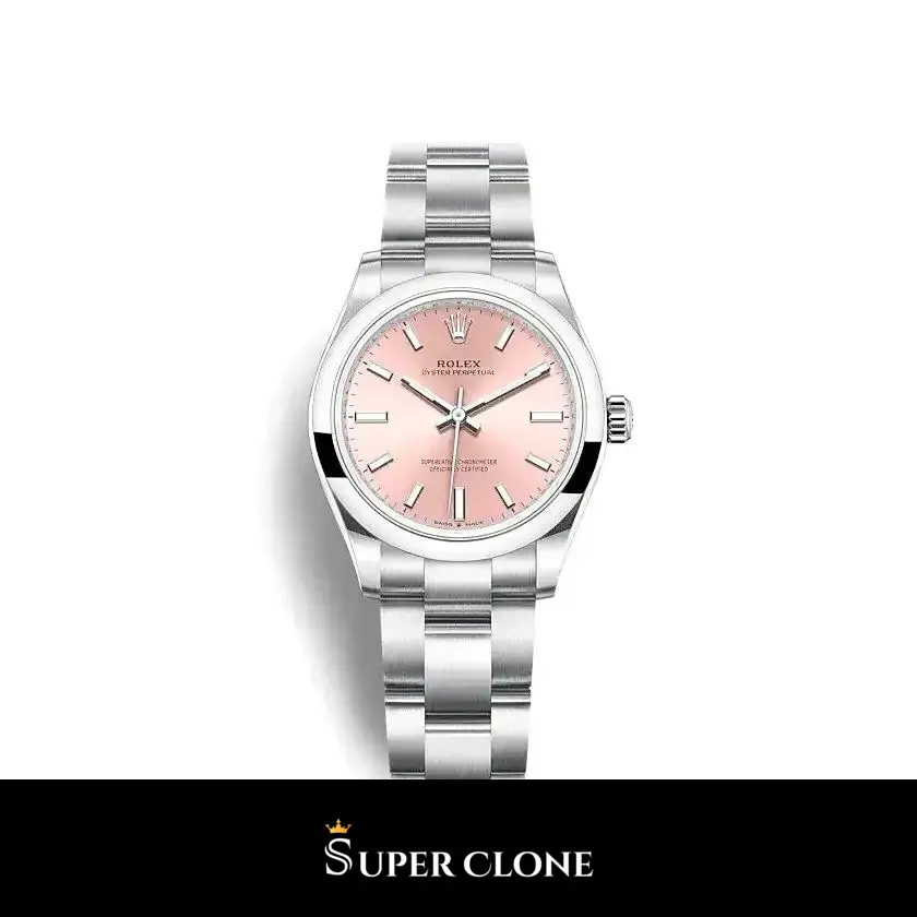 Rolex Oyster Perpetual 277200 esfera rosa lacada 31mm sin fecha réplica