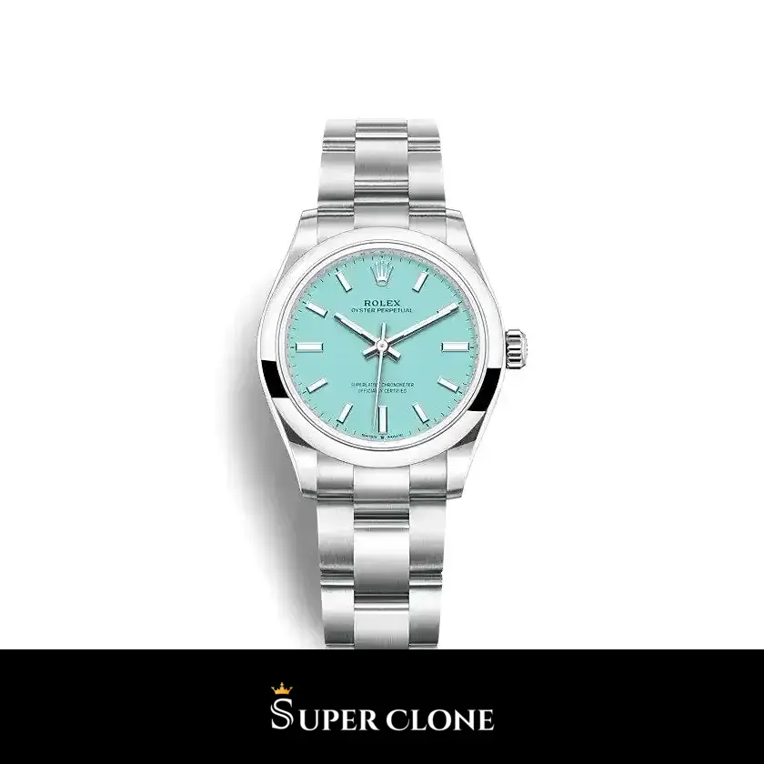 Rolex Oyster Perpetual 277200 31mm esfera turquesa laca brillante réplica