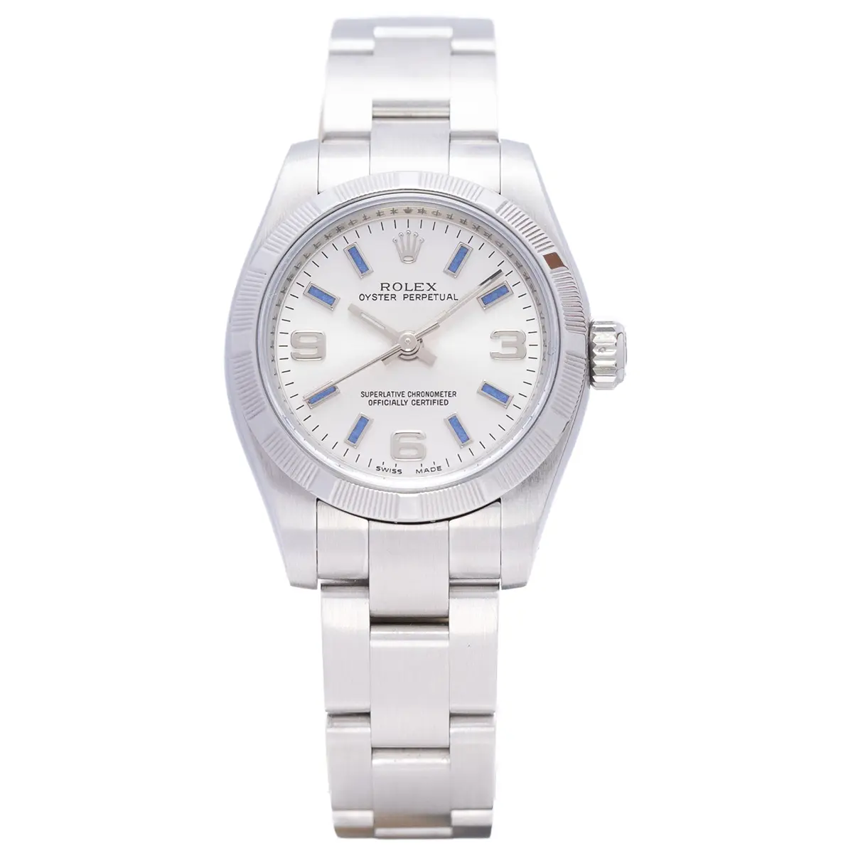 Rolex Oyster Perpetual 176210 replica 26mm, primer plano de la esfera