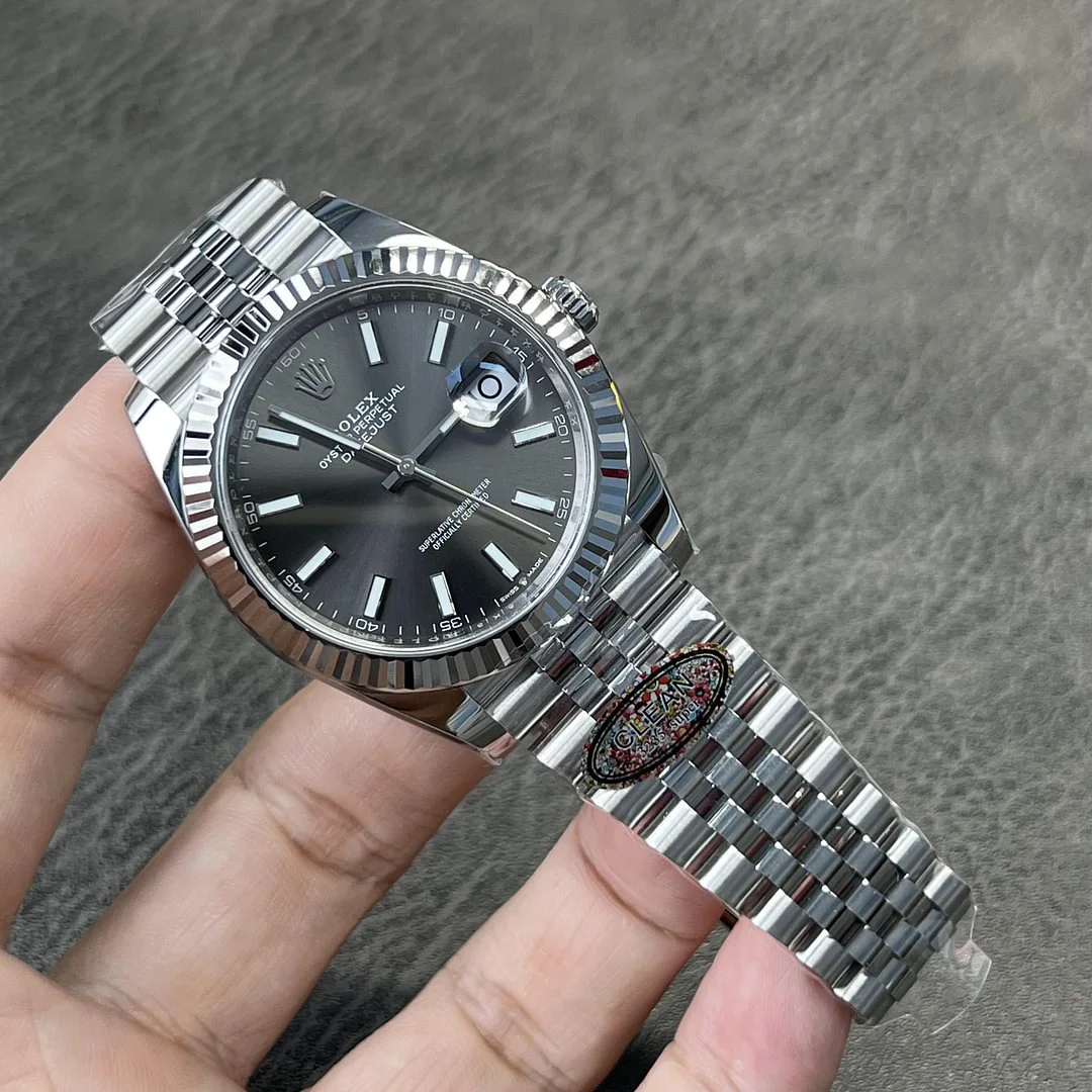 Rolex Datejust 126334 replica de Rolex, perfil lateral, rodio