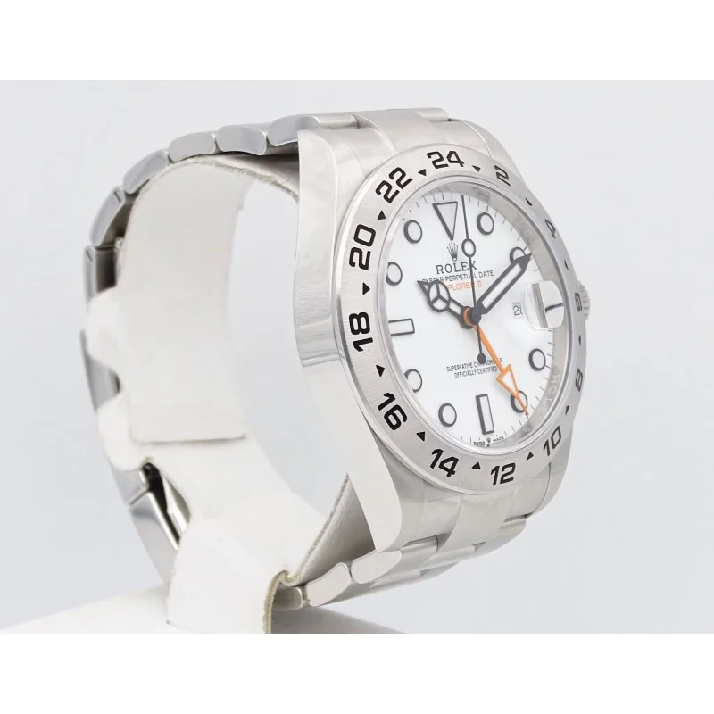 Explorer II 226570 replica Miyota 42mm, primer plano de la esfera