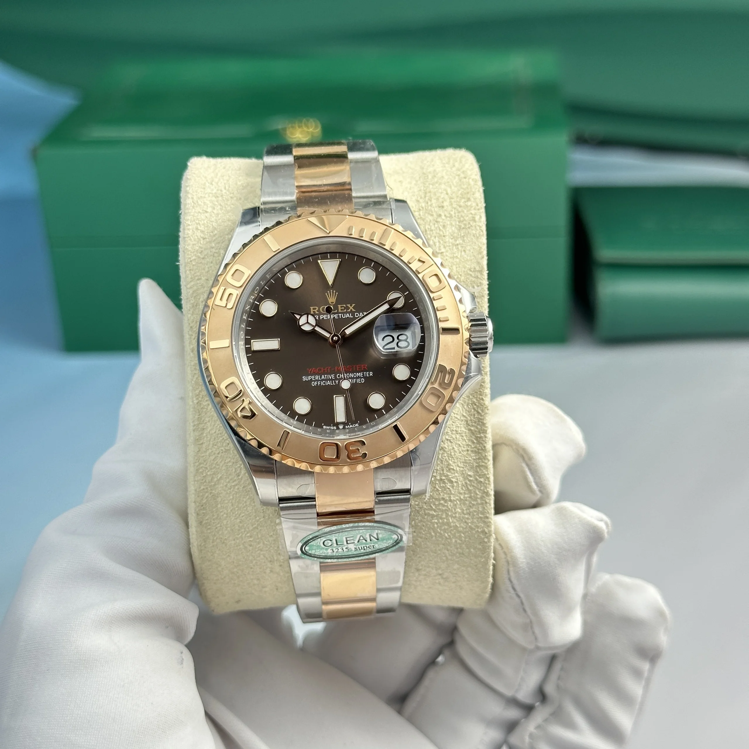 Rolex Yacht-Master 126621 réplica 40mm, foto en la muñeca