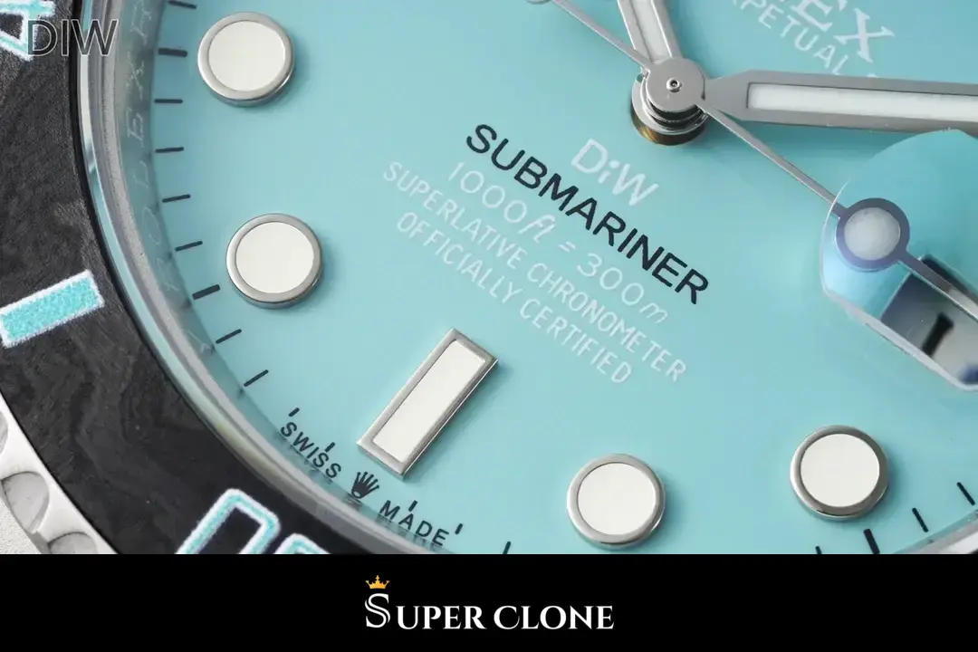 Rolex Submariner Parakeet 116610 replica, fondo de caja, caja de acero cepillado
