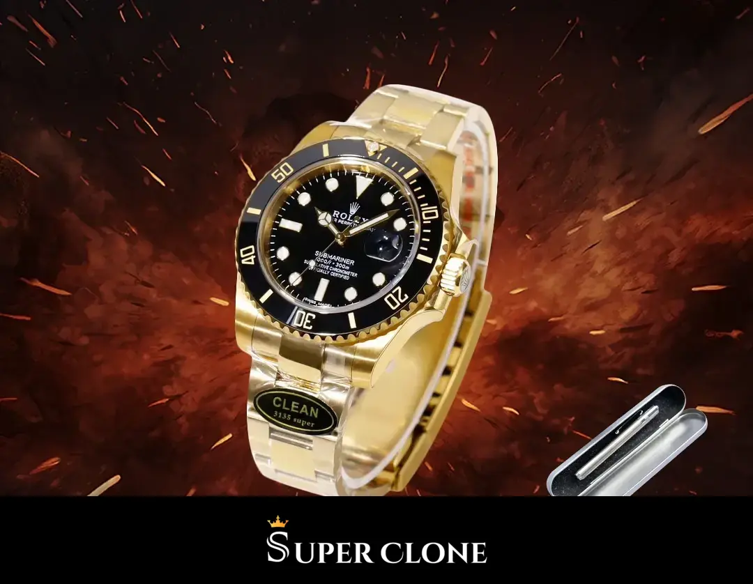 Rolex Submariner 116618LN, detalle del brazalete, eslabones Oyster de oro amarillo