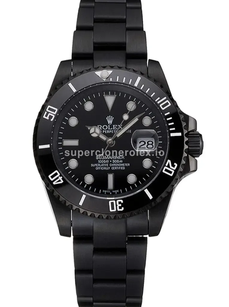 Rolex Submariner 18239B réplica Miyota esfera negro — vista frontal