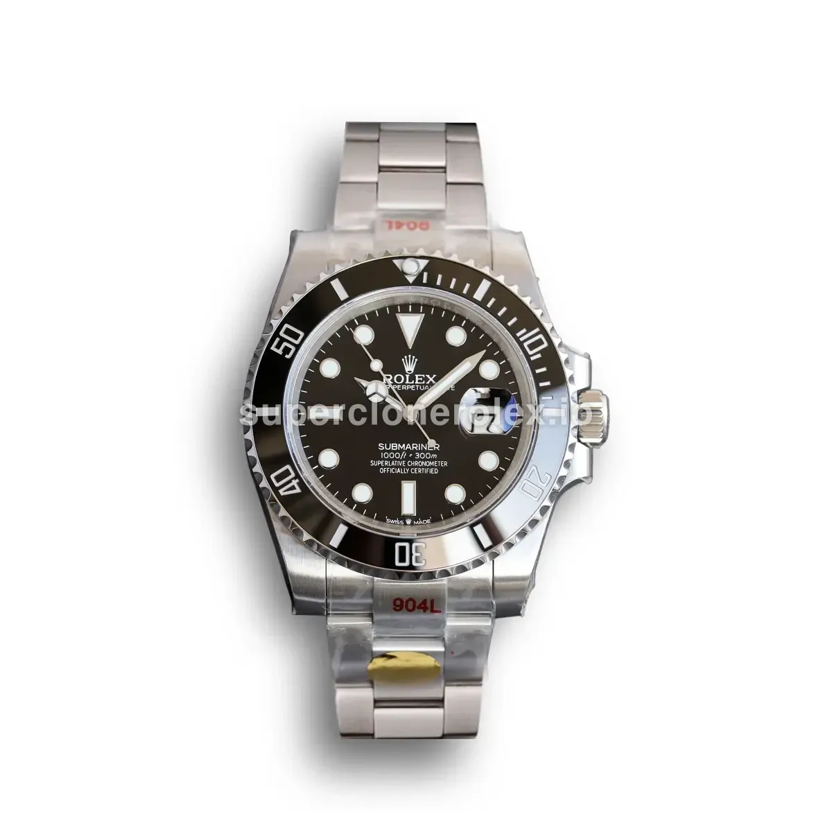 Submariner 126610LN réplica automática japonesa esfera negro — vista frontal