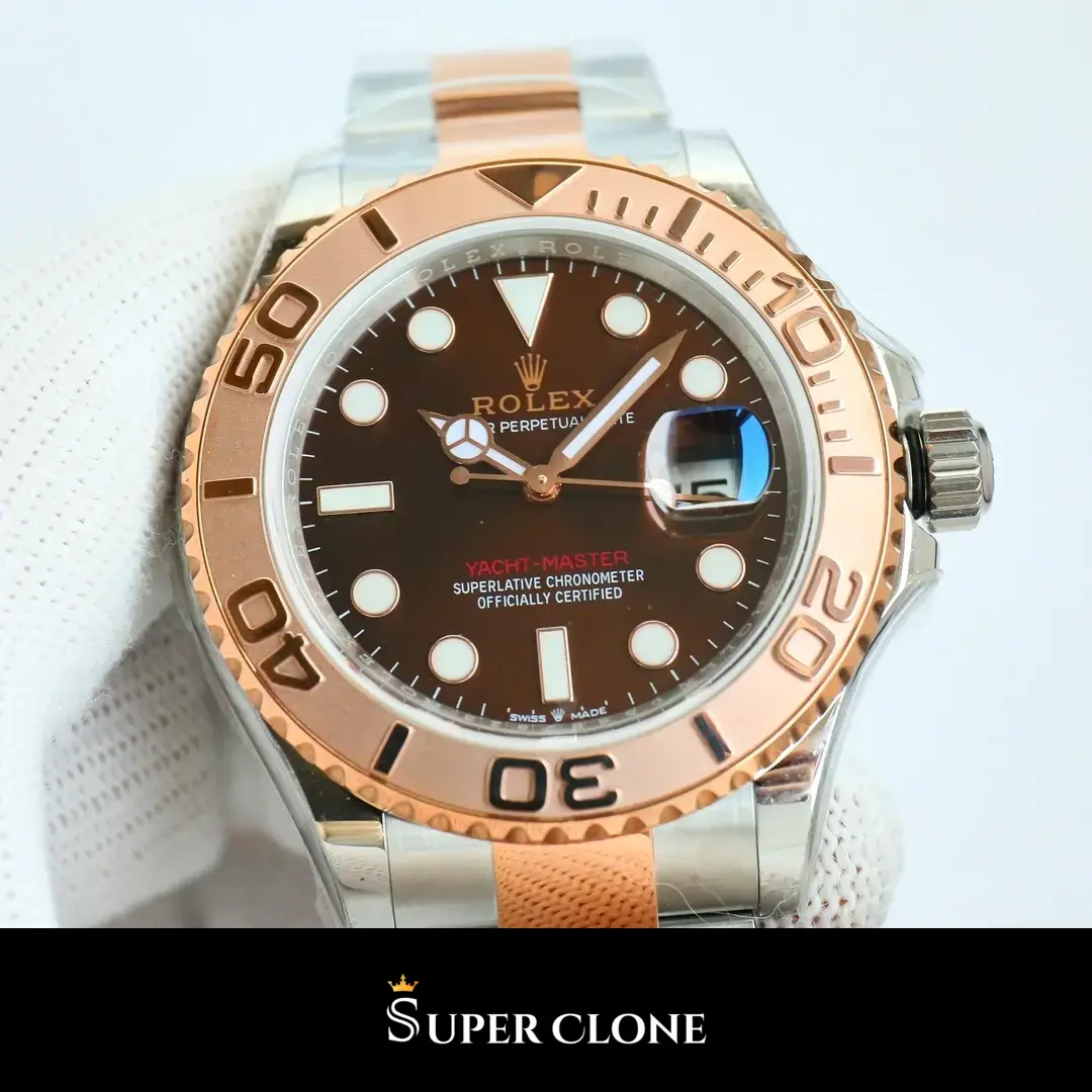 Rolex Yacht-Master 116621 replica, perfil lateral de la caja de 40 mm