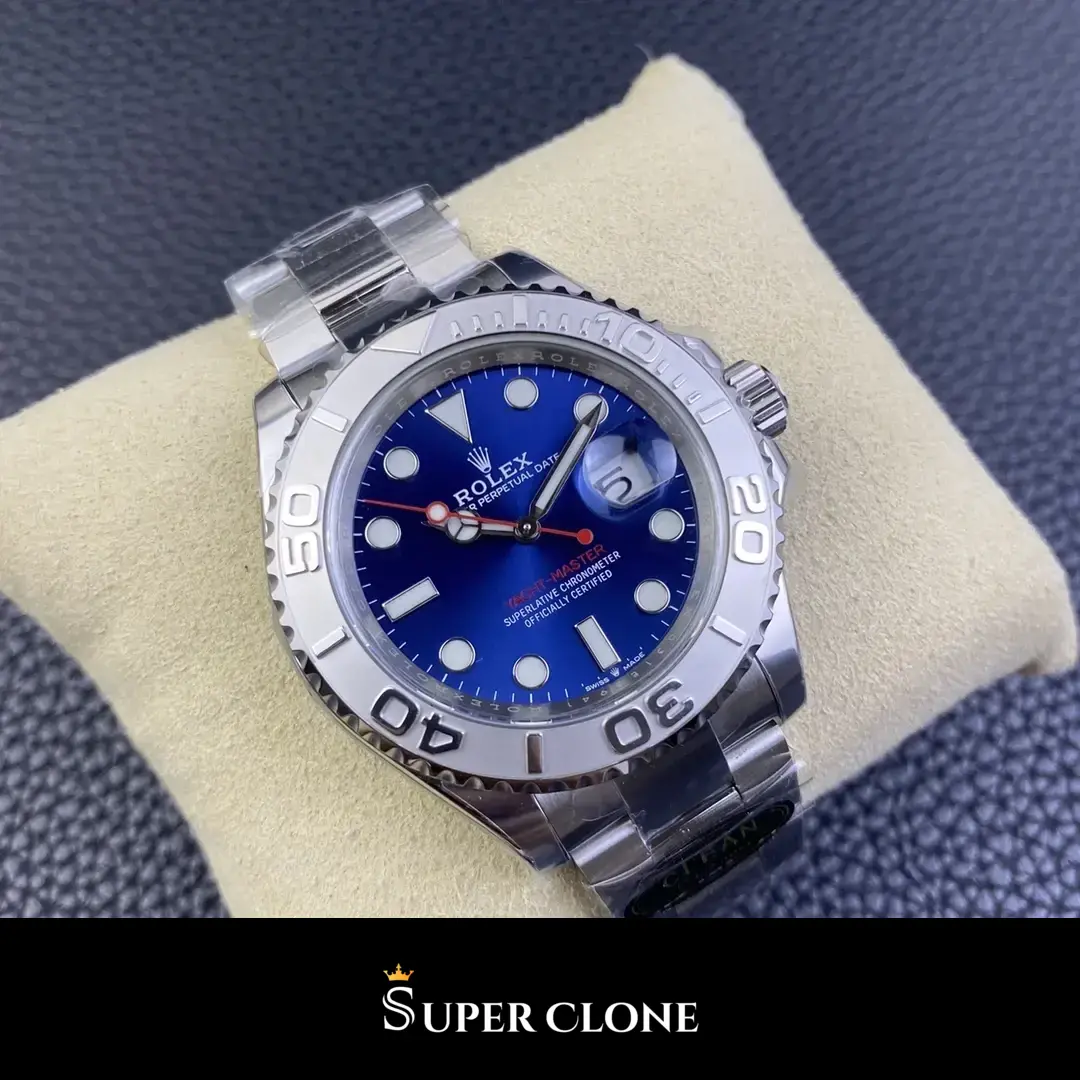 Rolex Yacht-Master 126622 replica esfera azul, detalle del brazalete Oyster