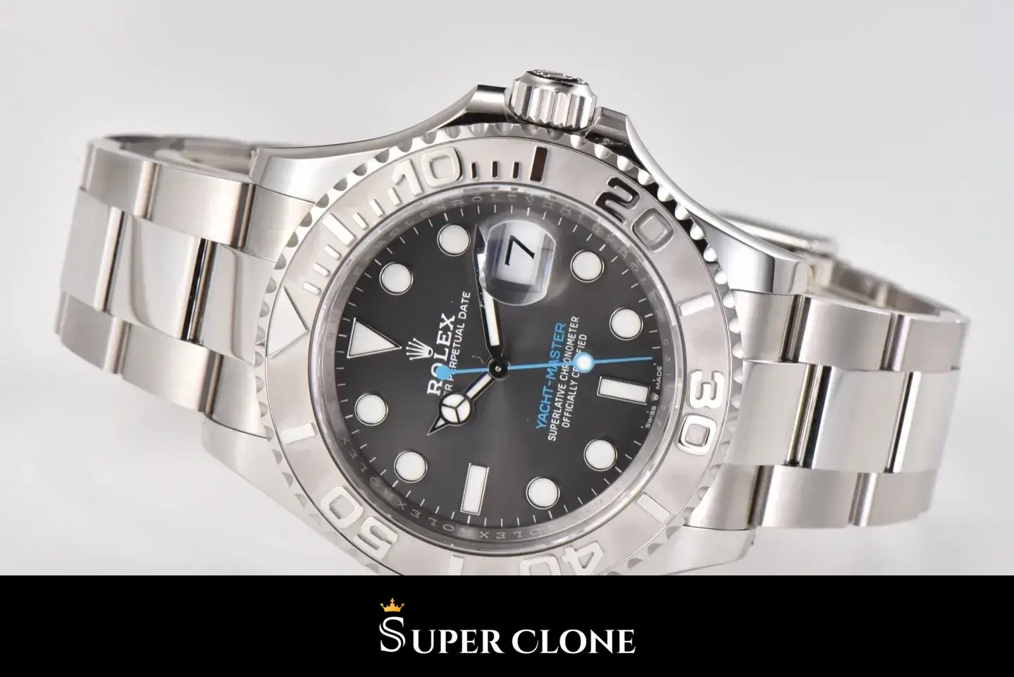 Rolex Yacht-Master 126622 replica, esfera rodio - vista 4