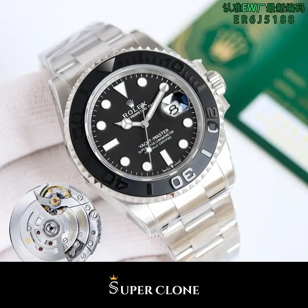 Rolex Yacht-Master 226627 replica, perfil lateral de la caja