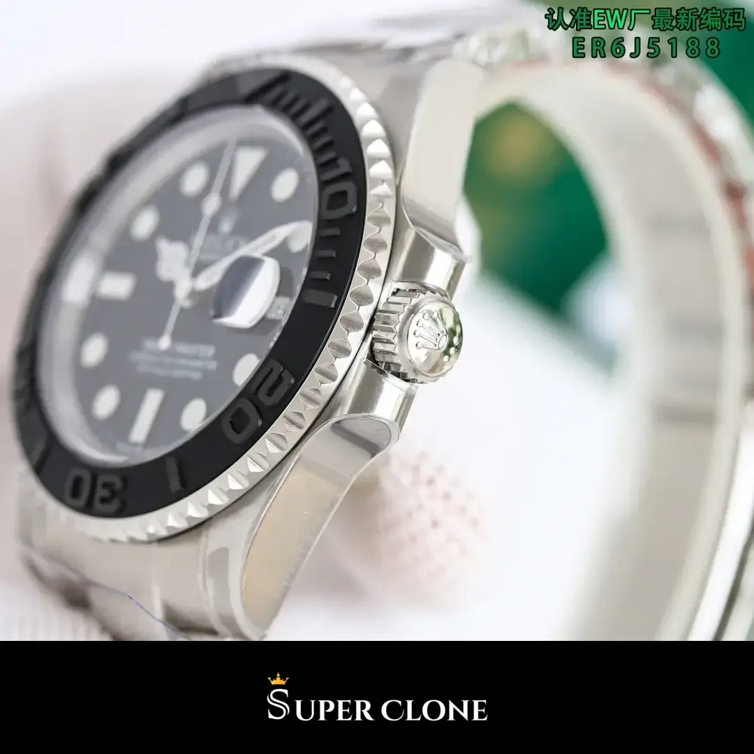 Rolex Yacht-Master 226627 replica, toma del lume, esfera negra
