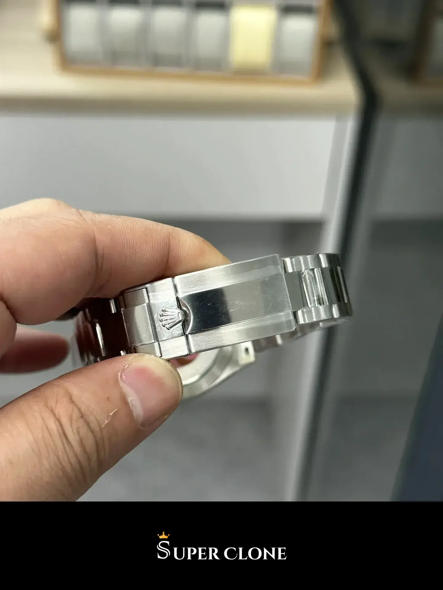 Rolex Daytona 116500LN replica, primer plano de la esfera blanca