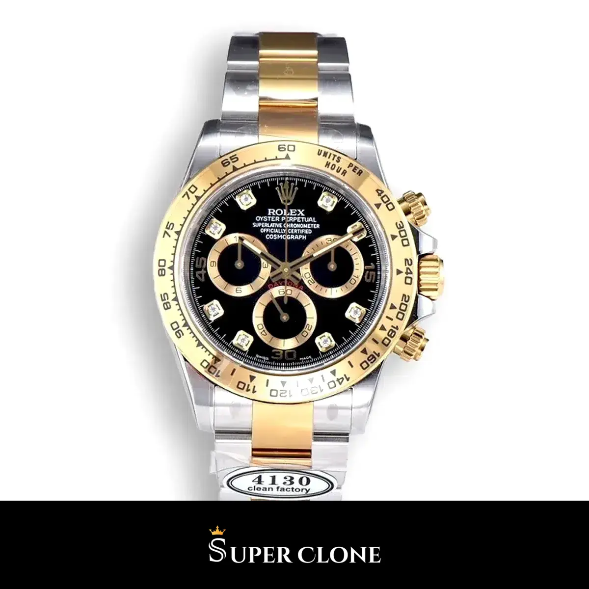 Rolex Daytona 116503 40mm con esfera negra lacada y bisel Cerachrom réplica