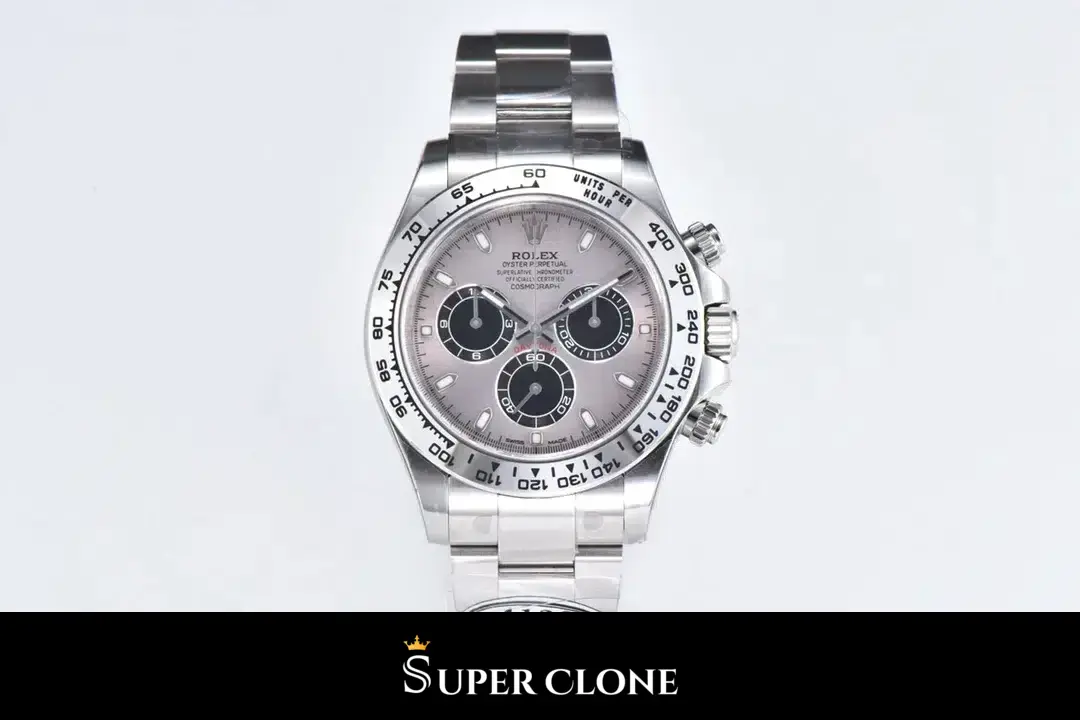 Rolex Daytona 116509 replica, esfera negra, vista 11