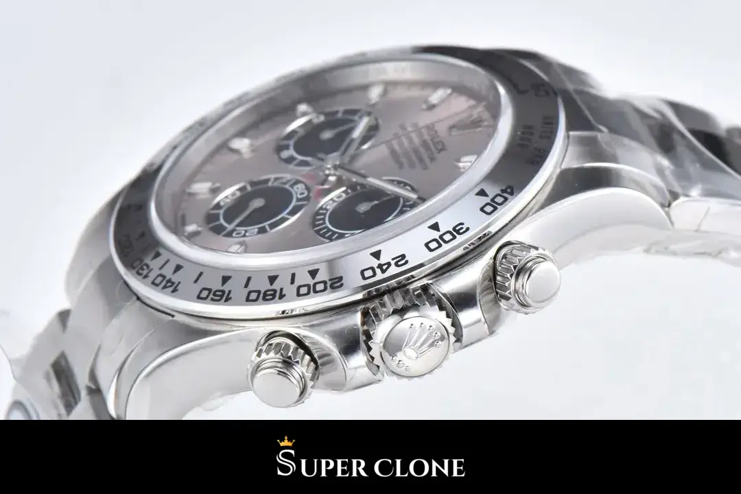 Rolex Daytona 116509 replica, esfera negra, vista 9