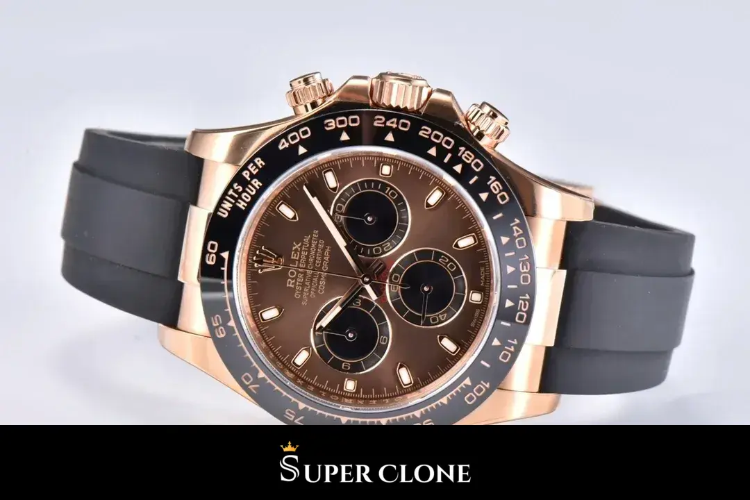 Rolex Daytona 116515LN replica esfera chocolate - brazalete Oyster