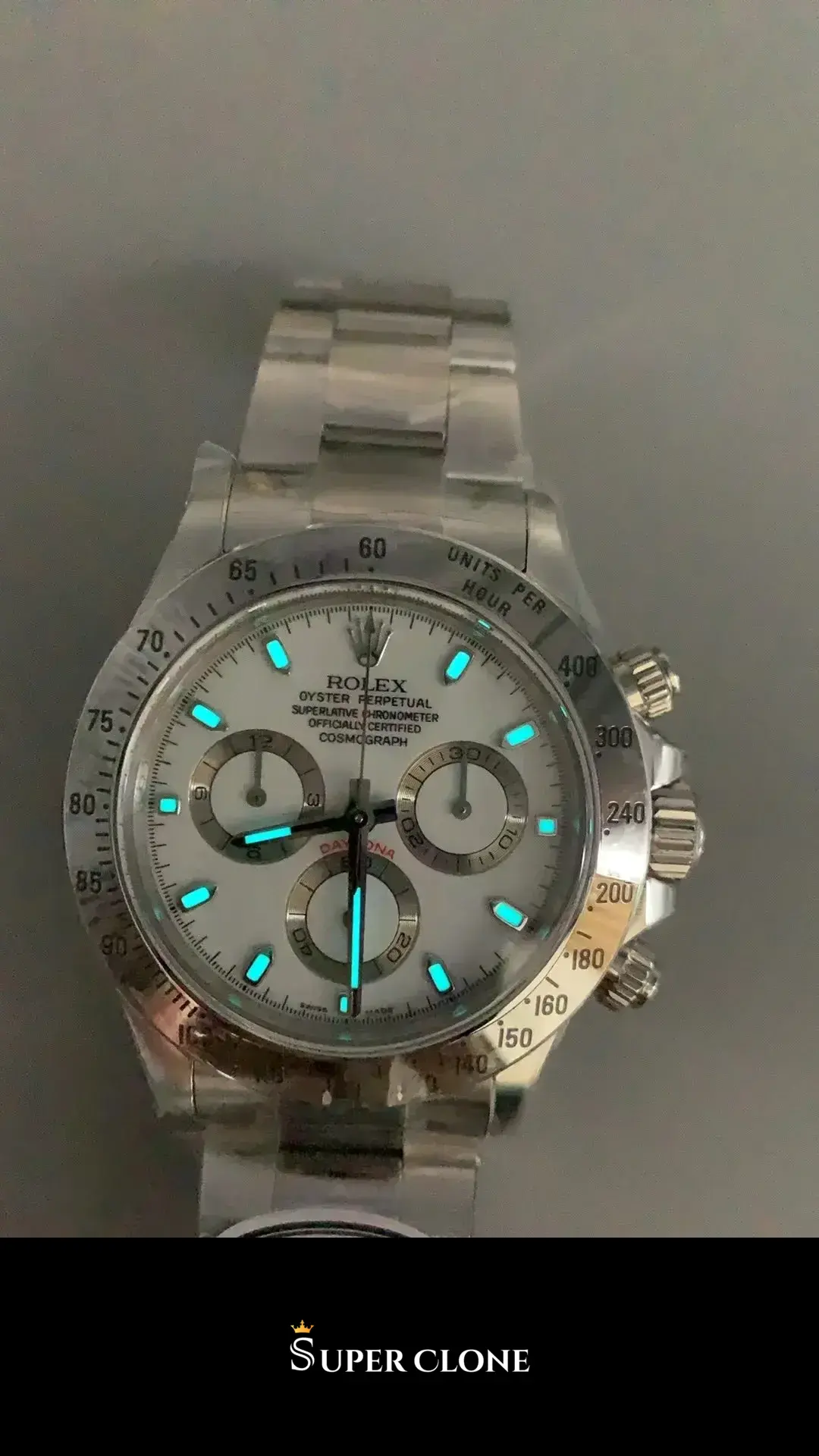 Rolex Daytona 116520 replica esfera blanca, bisel taquimetro