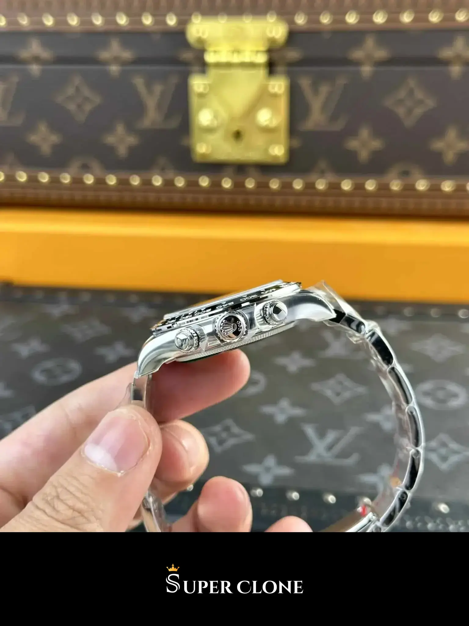 Rolex Daytona 126500LN «Panda» replica, vista 10, esfera blanca