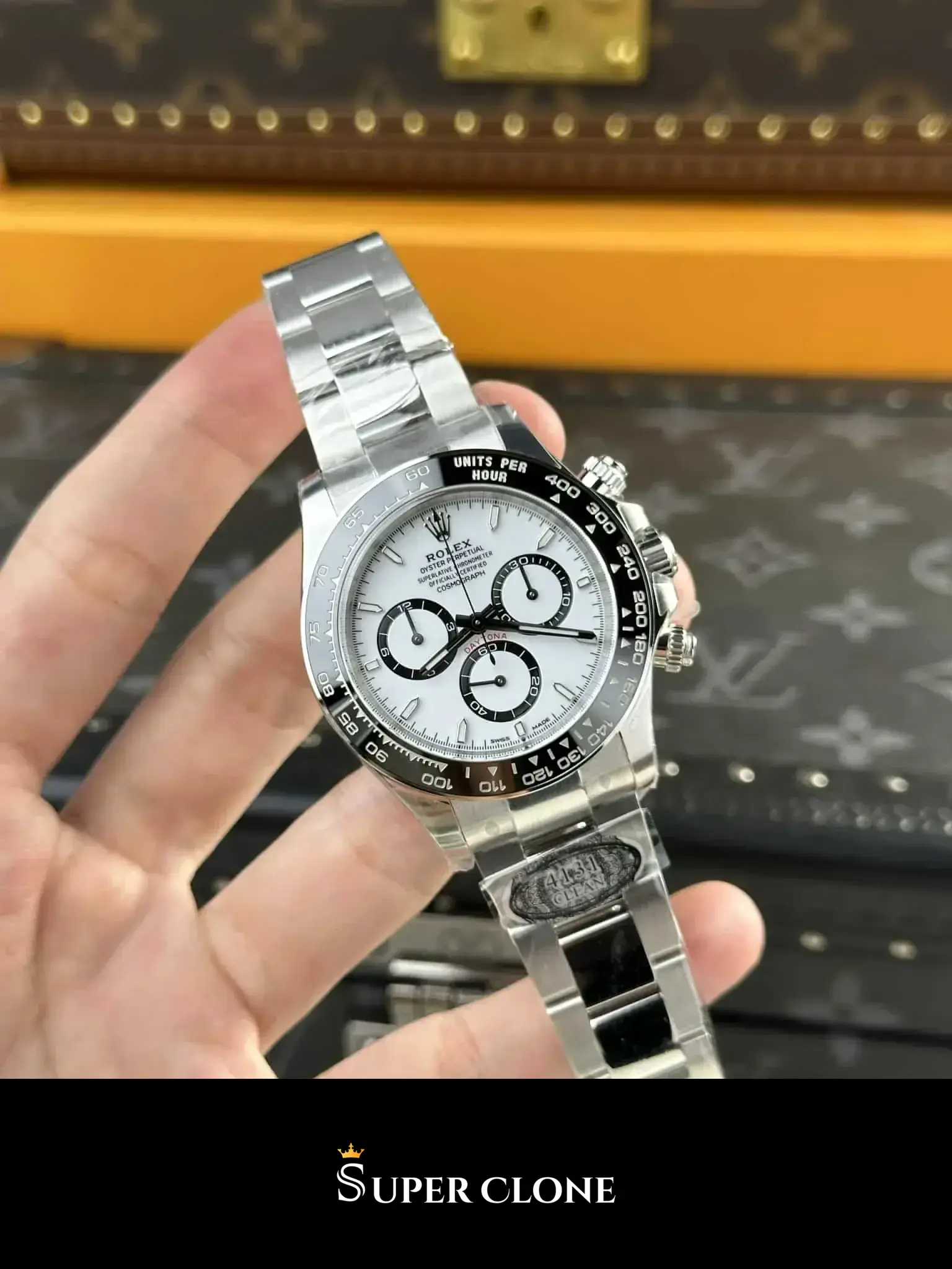 Rolex Daytona 126500LN «Panda» replica, vista 2, esfera blanca