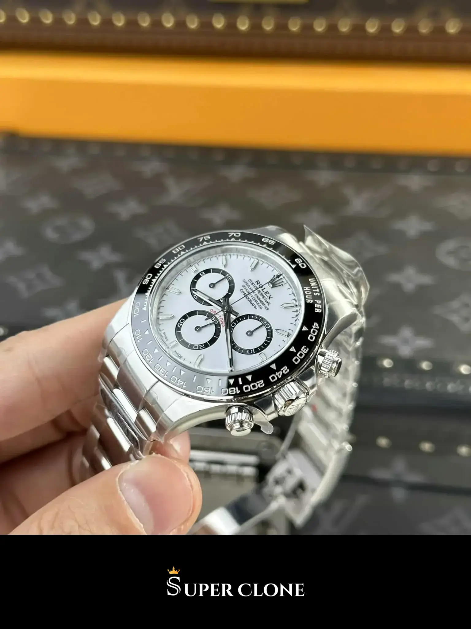Rolex Daytona 126500LN «Panda» replica, vista 3, esfera blanca