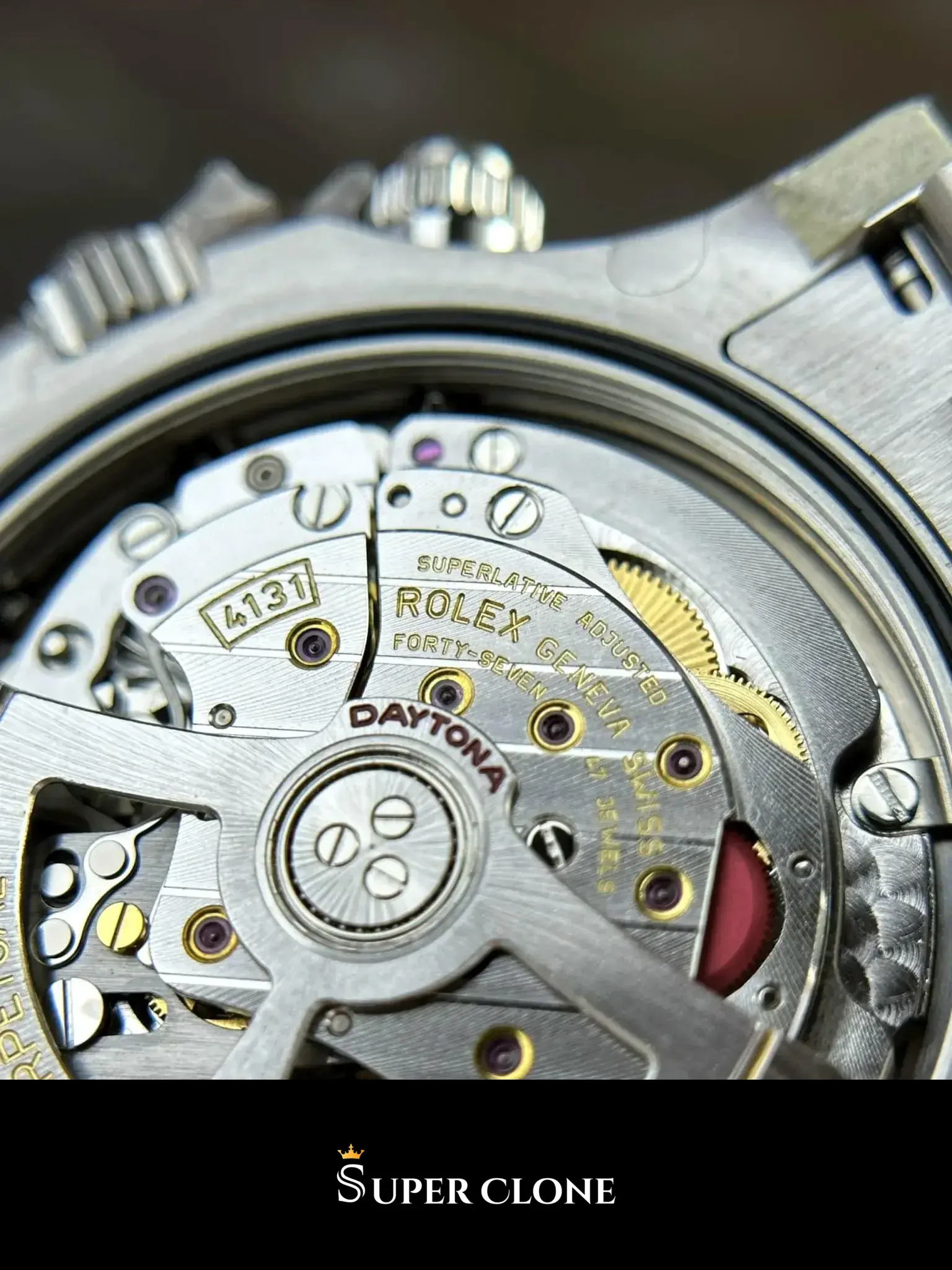 Rolex Daytona 126500LN «Panda» replica, vista 8, esfera blanca