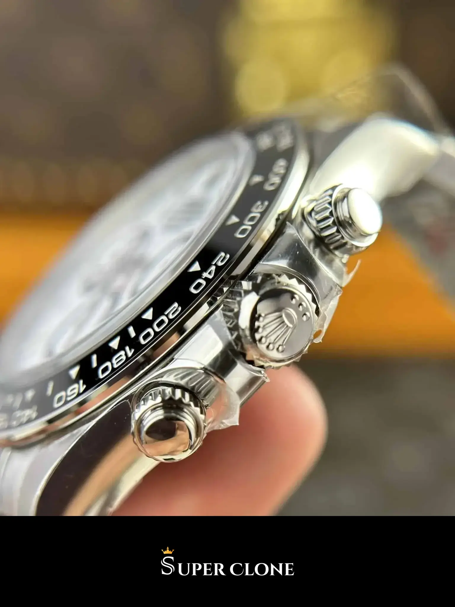 Rolex Daytona 126500LN «Panda» replica, vista 9, esfera blanca
