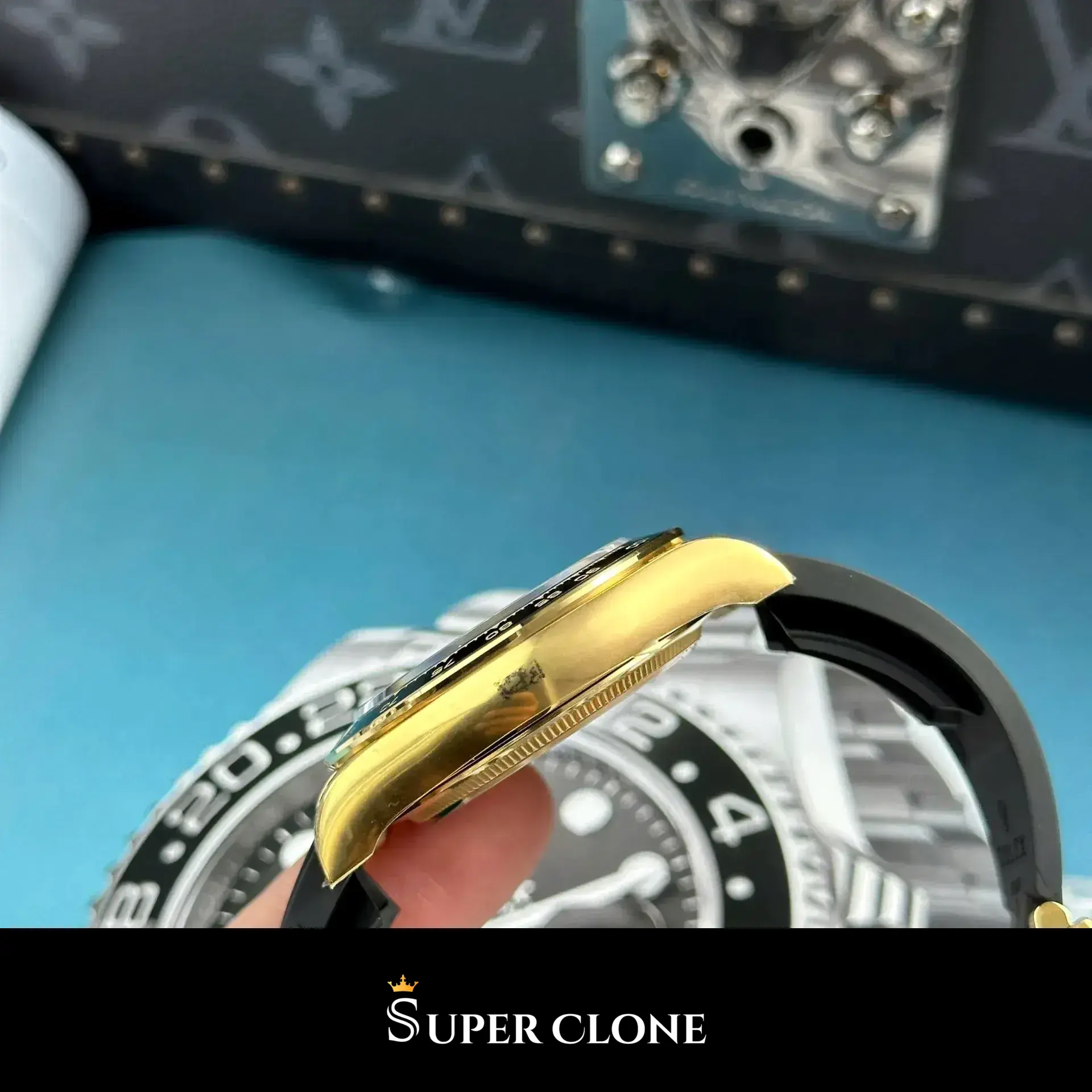 Rolex Daytona 126518LN replica, esfera negra, vista 3