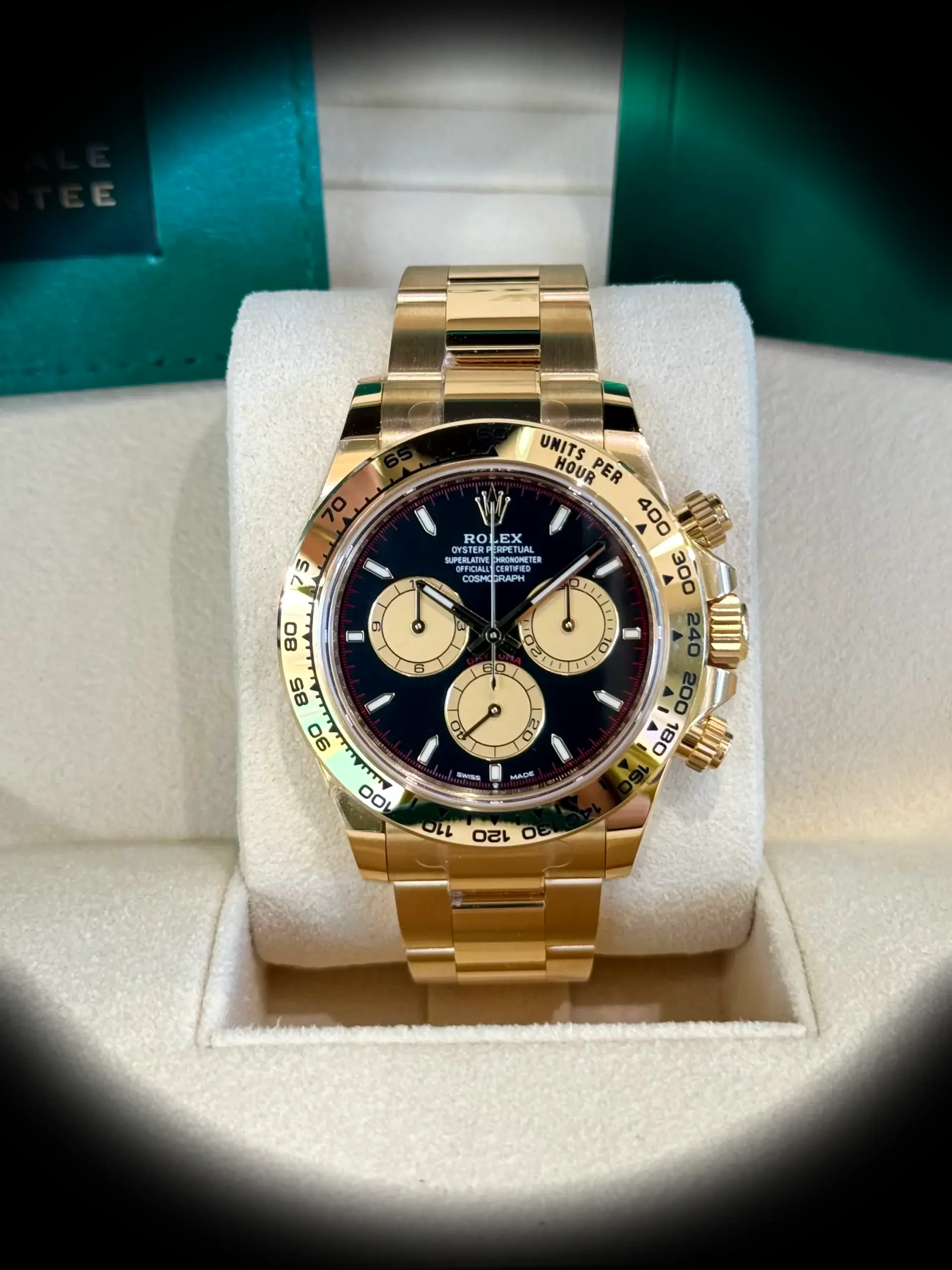 Rolex Daytona 126508 super clon, perfil lateral de la caja