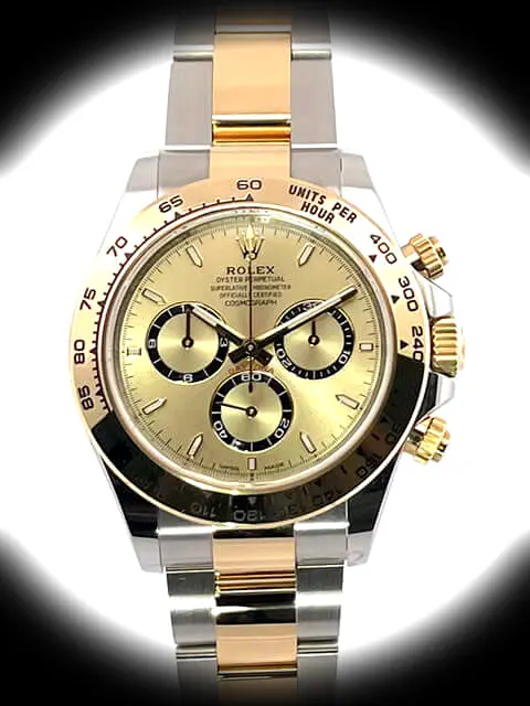 Rolex Daytona 126503 super clon 40mm, primer plano de la esfera