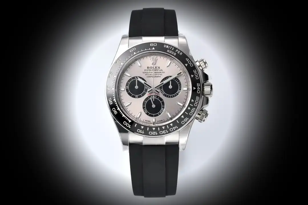 Rolex Daytona 126519LN Super Clon 40mm, primer plano de la esfera