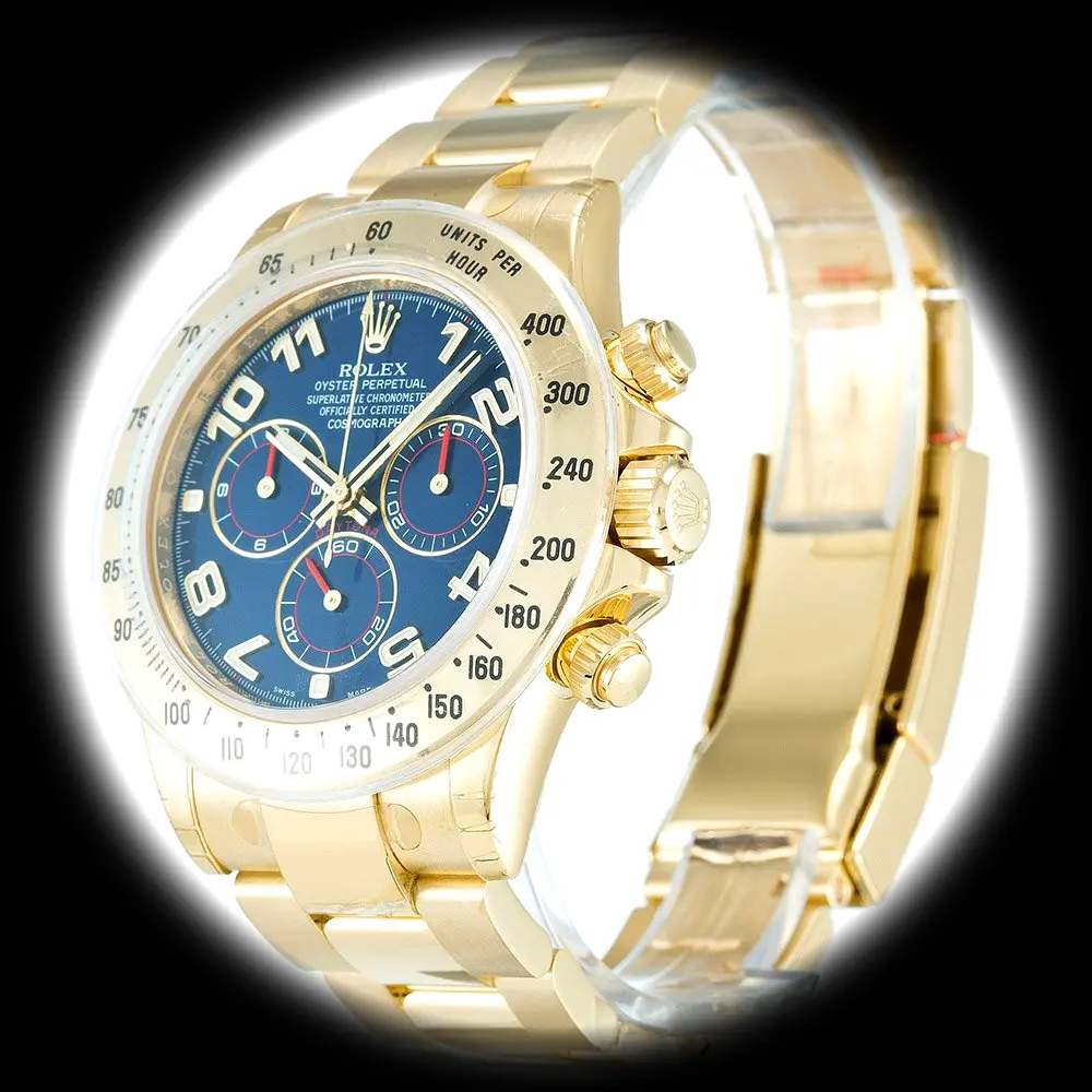 Daytona 116528 Super Clon suizo 40 mm, primer plano de la esfera