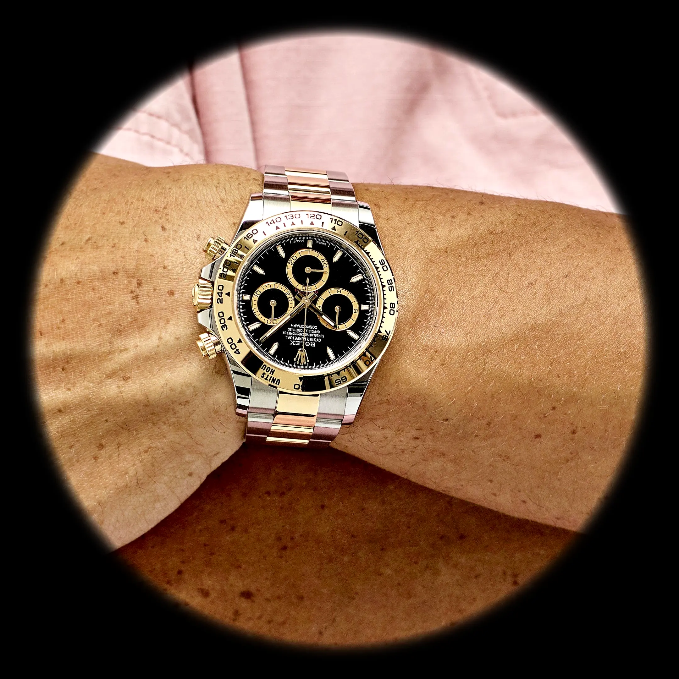 Daytona 126503 super clon, detalle del brazalete Oyster