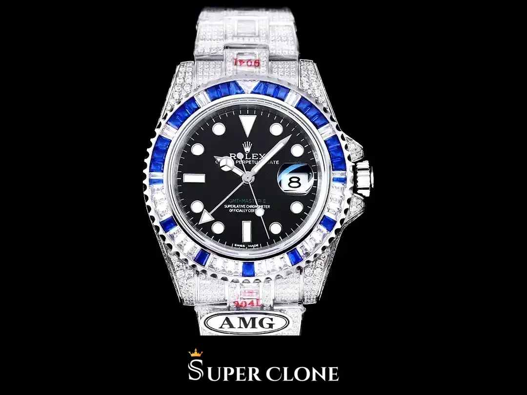 Rolex GMT-Master 116710BLNR replica esfera negra, vista 2