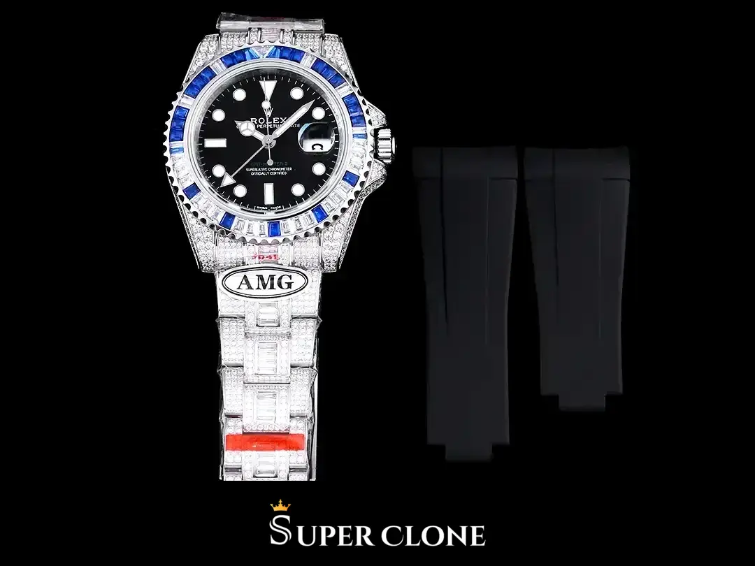 Rolex GMT-Master 116710BLNR replica esfera negra, vista 5