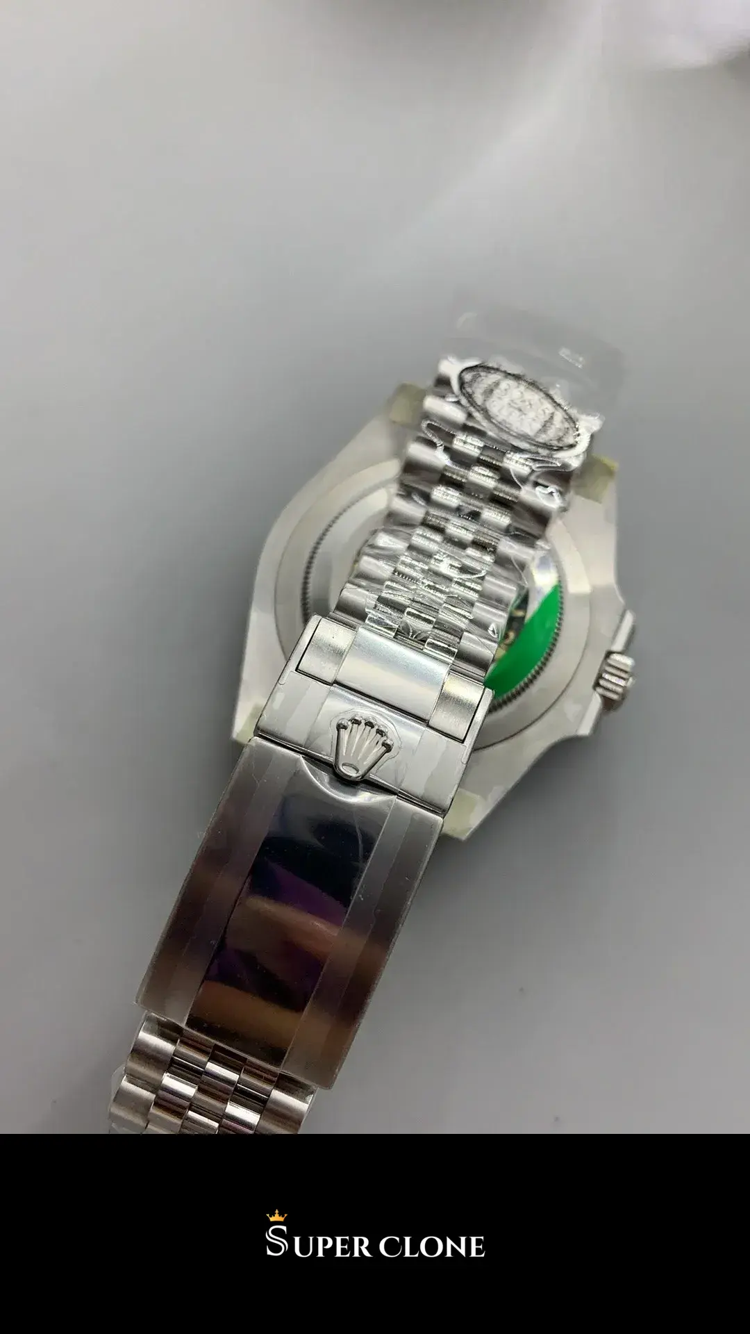 Rolex GMT-Master 126710BLNR replica, esfera verde, vista 21