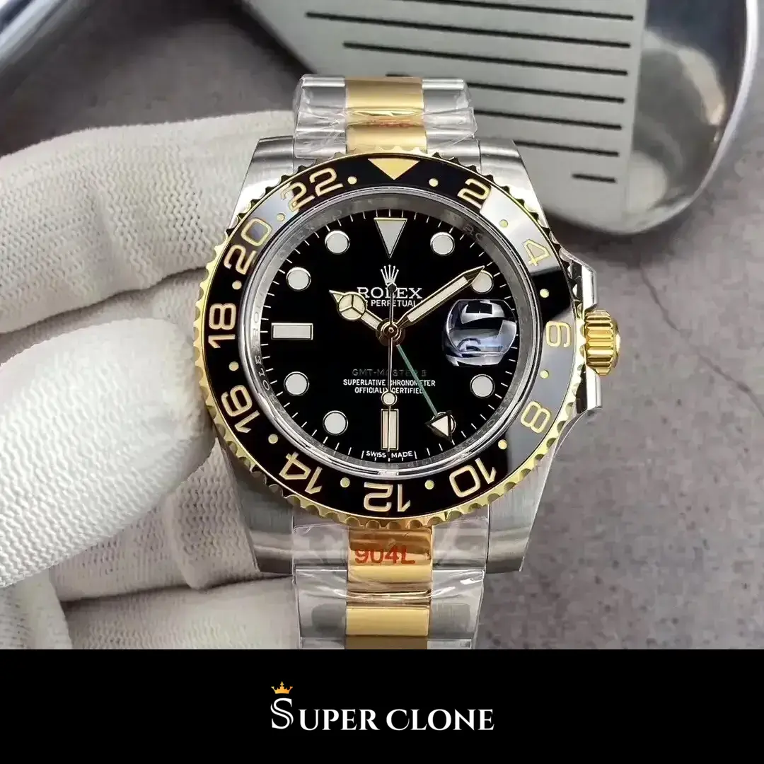 GMT-Master 126710BLRO replica negra - vista 2