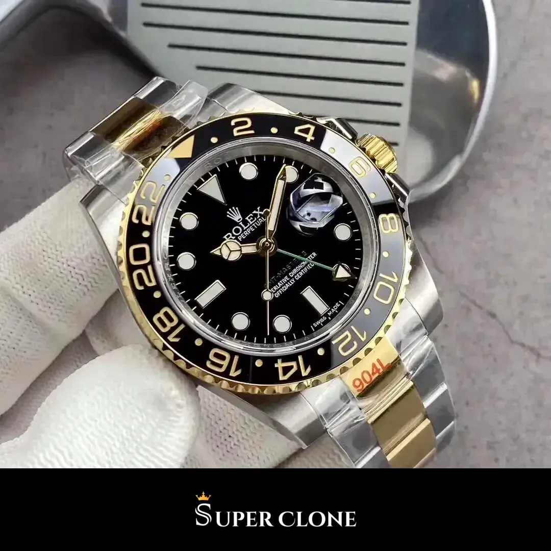 GMT-Master 126710BLRO replica negra - vista 3