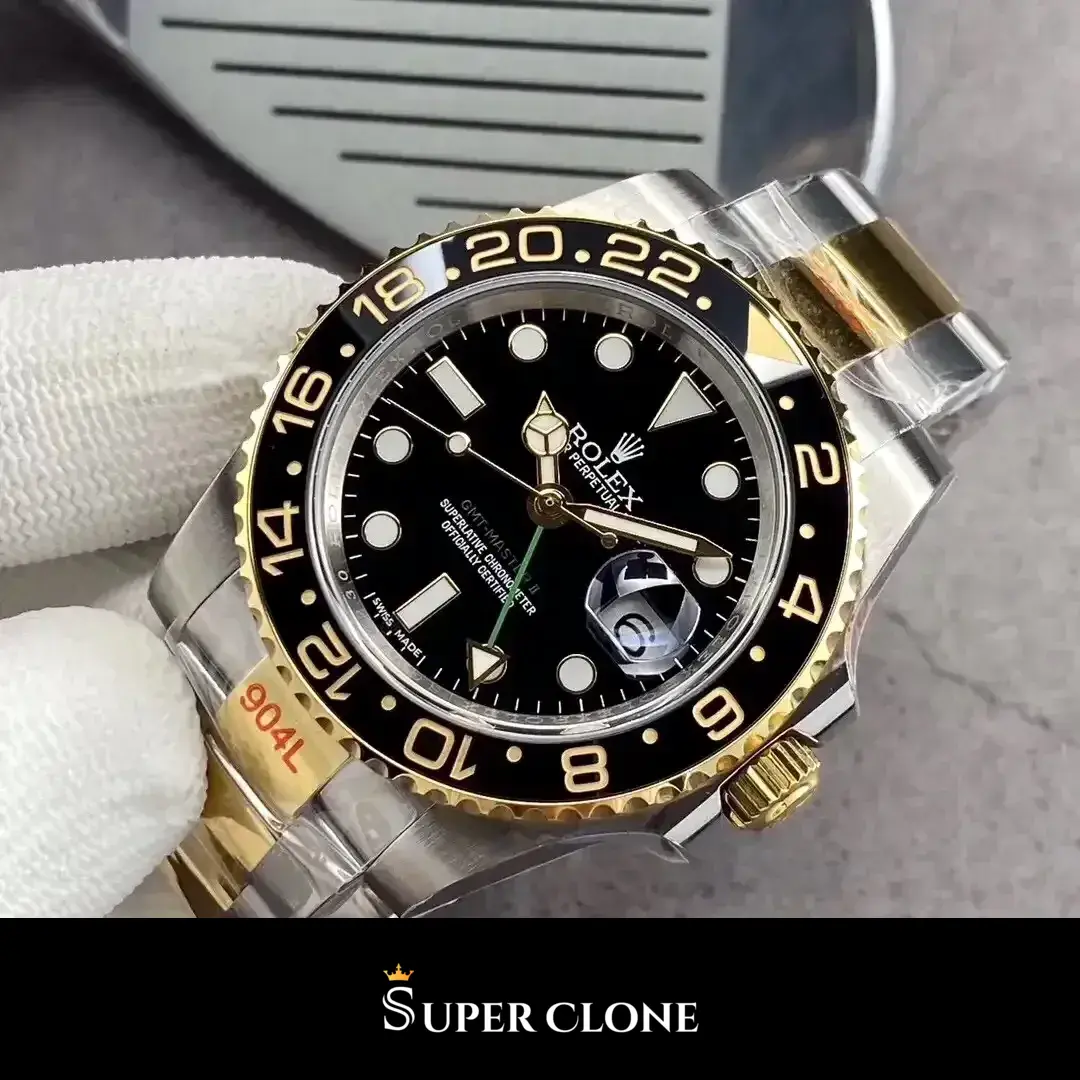 GMT-Master 126710BLRO replica negra - vista 4