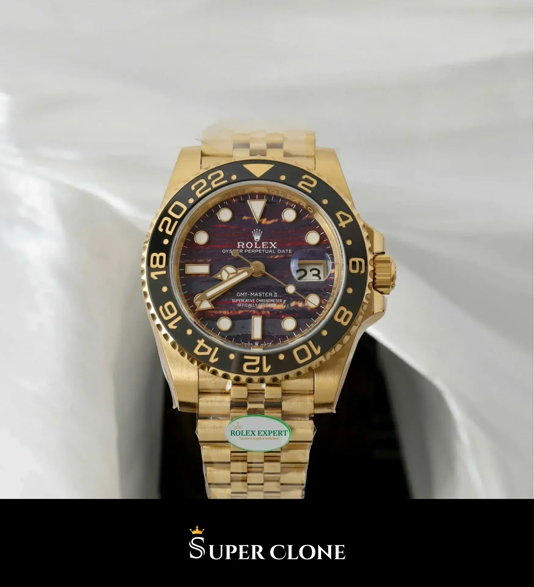 Rolex GMT-Master 126718GRNR replica negro - vista 3