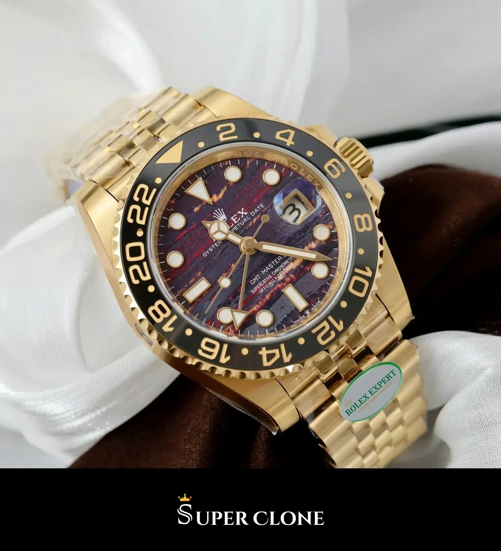 Rolex GMT-Master 126718GRNR replica negro - vista 4