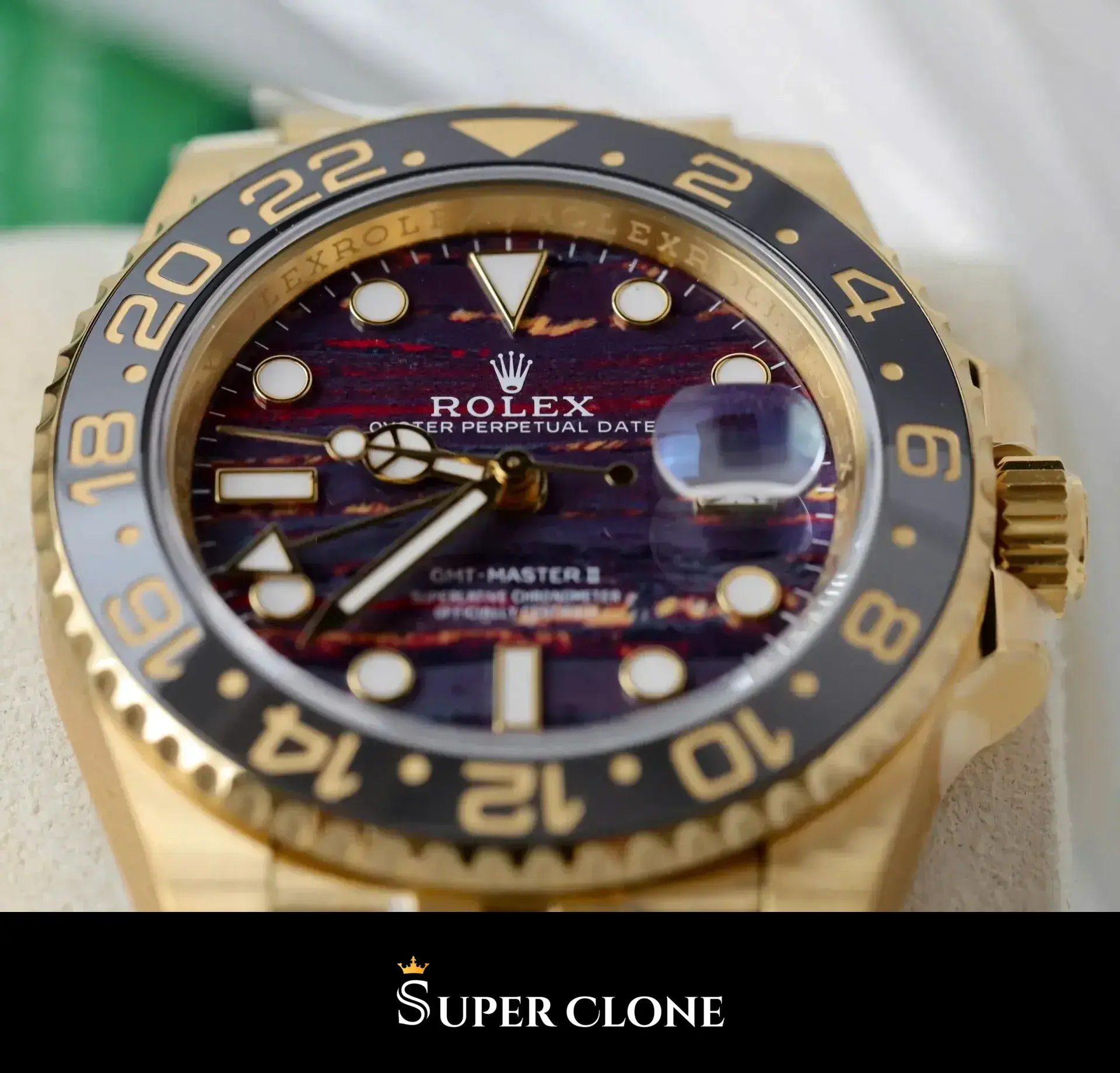 Rolex GMT-Master 126718GRNR replica negro - vista 6