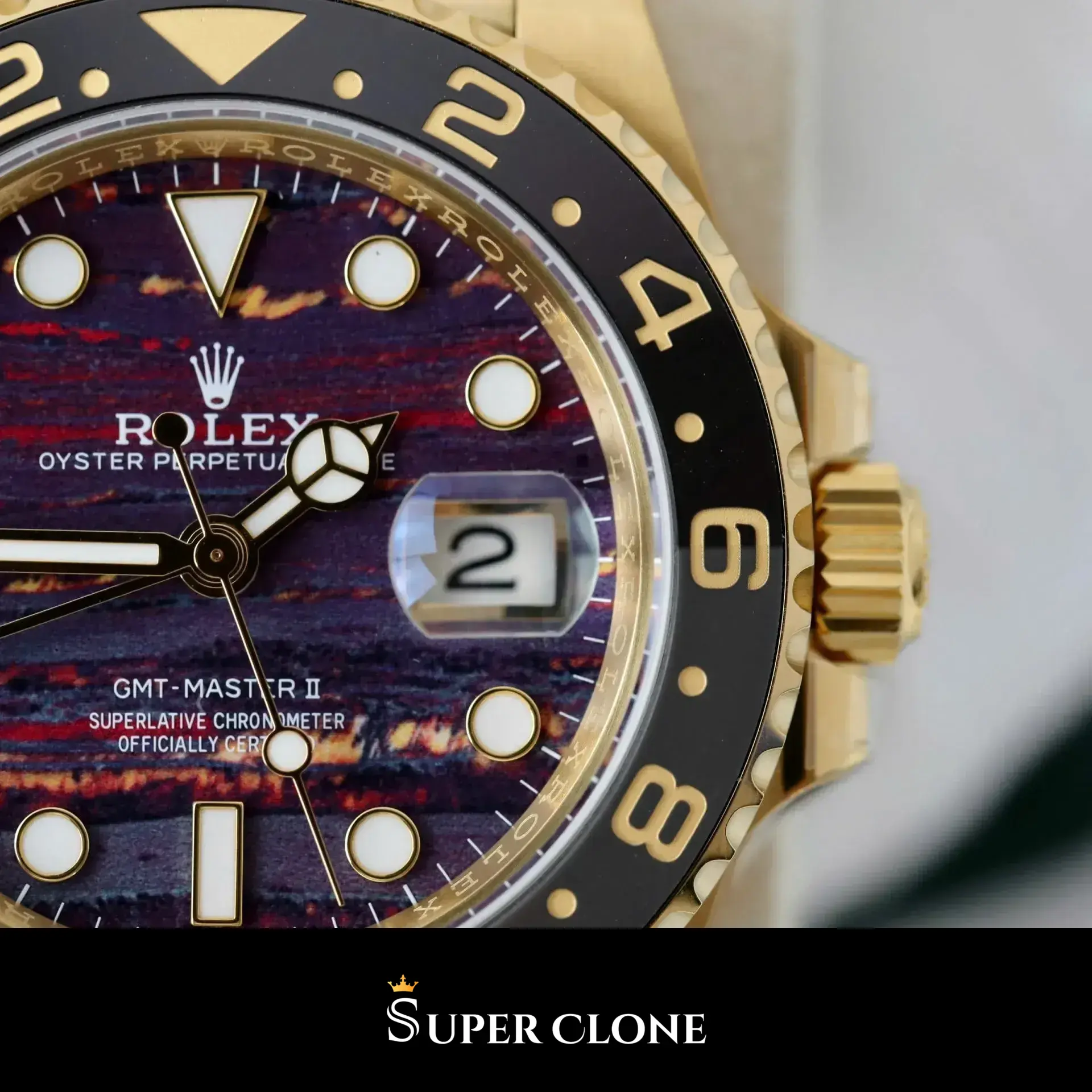 Rolex GMT-Master 126718GRNR replica negro - vista 7