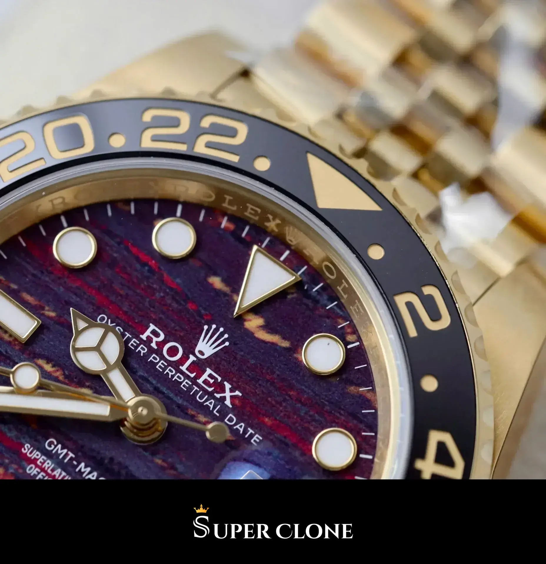 Rolex GMT-Master 126718GRNR replica negro - vista 8