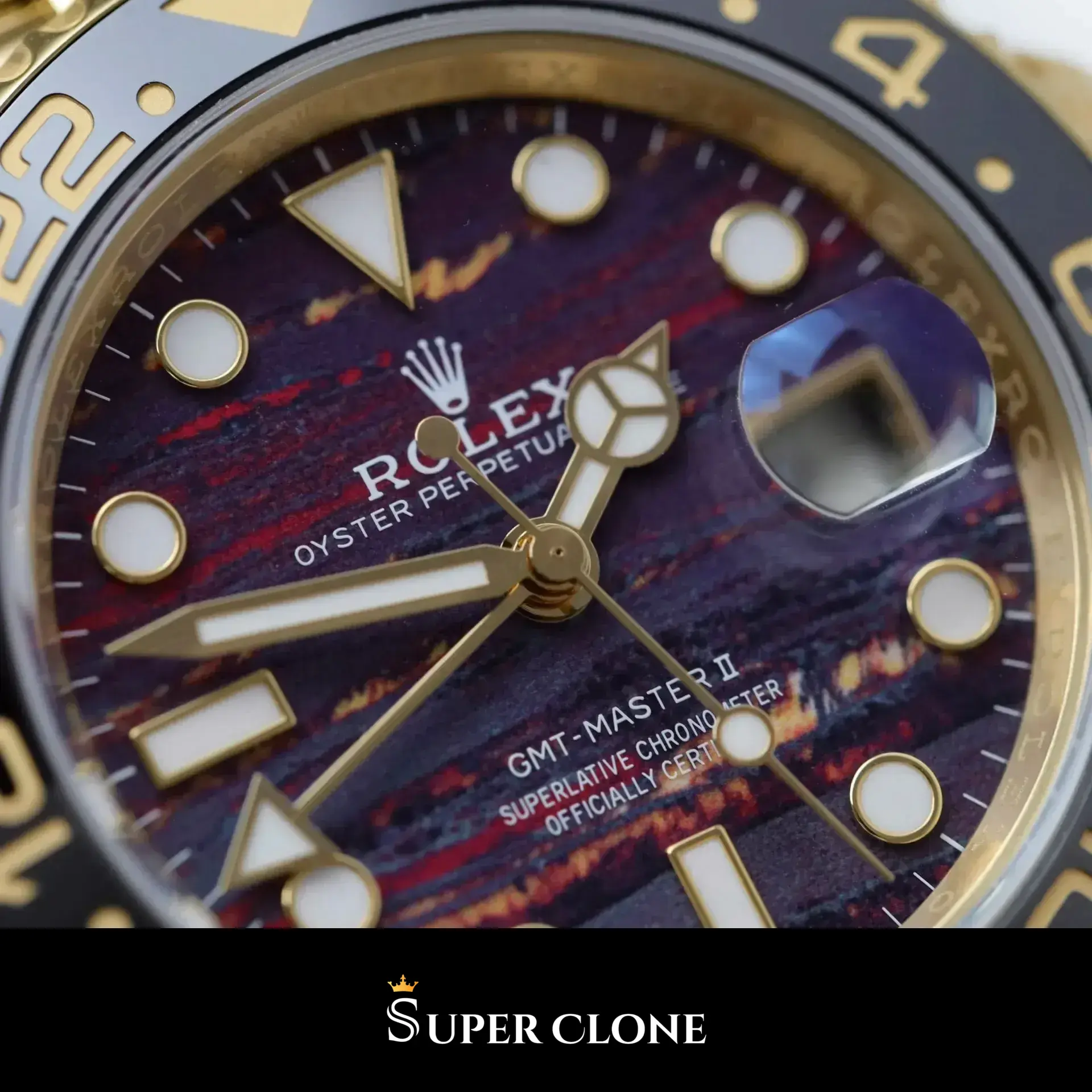 Rolex GMT-Master 126718GRNR replica negro - vista 9
