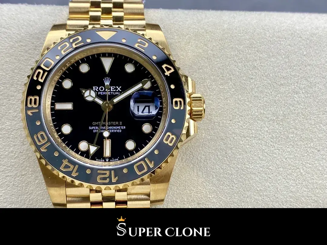 GMT-Master 126718GRNR réplica esfera verde - vista 12